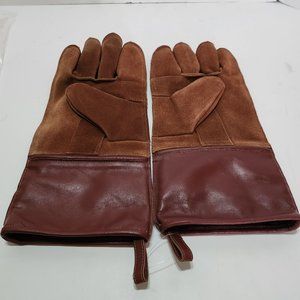 Mark & Graham Leather & Suede BBQ Gloves OSFM New without tags
